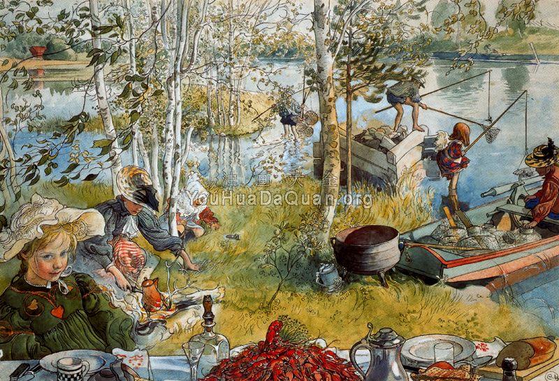 The Fishing of the crabs - 卡尔·拉尔森